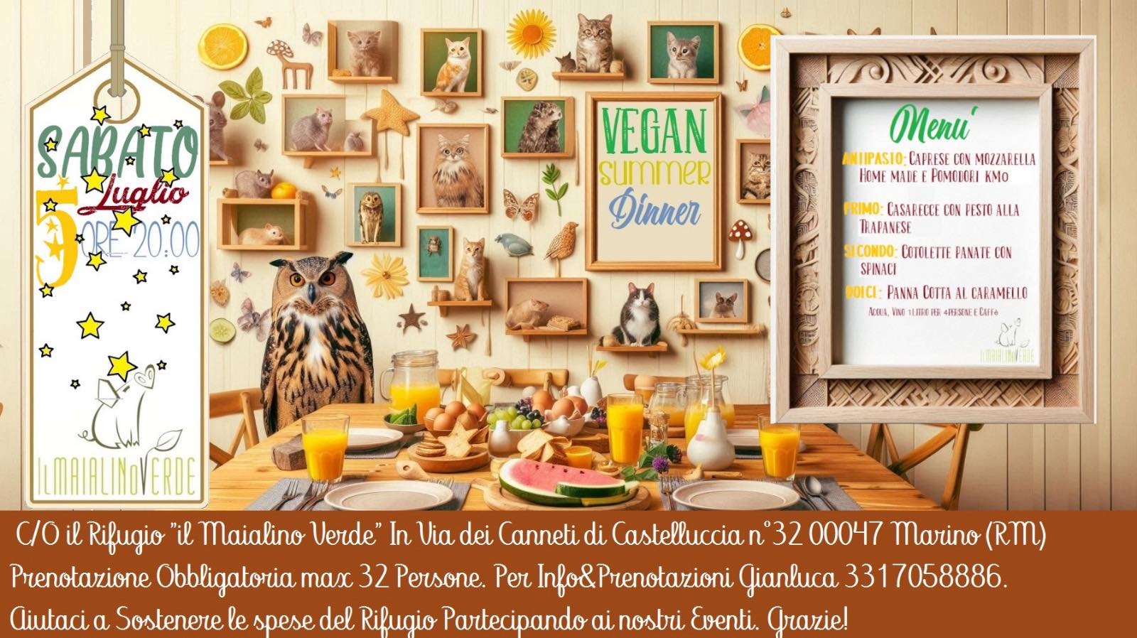 Cena Vegan d’Estate ✨ Vegan Summer Dinner – Una cena d’amore al rifugio