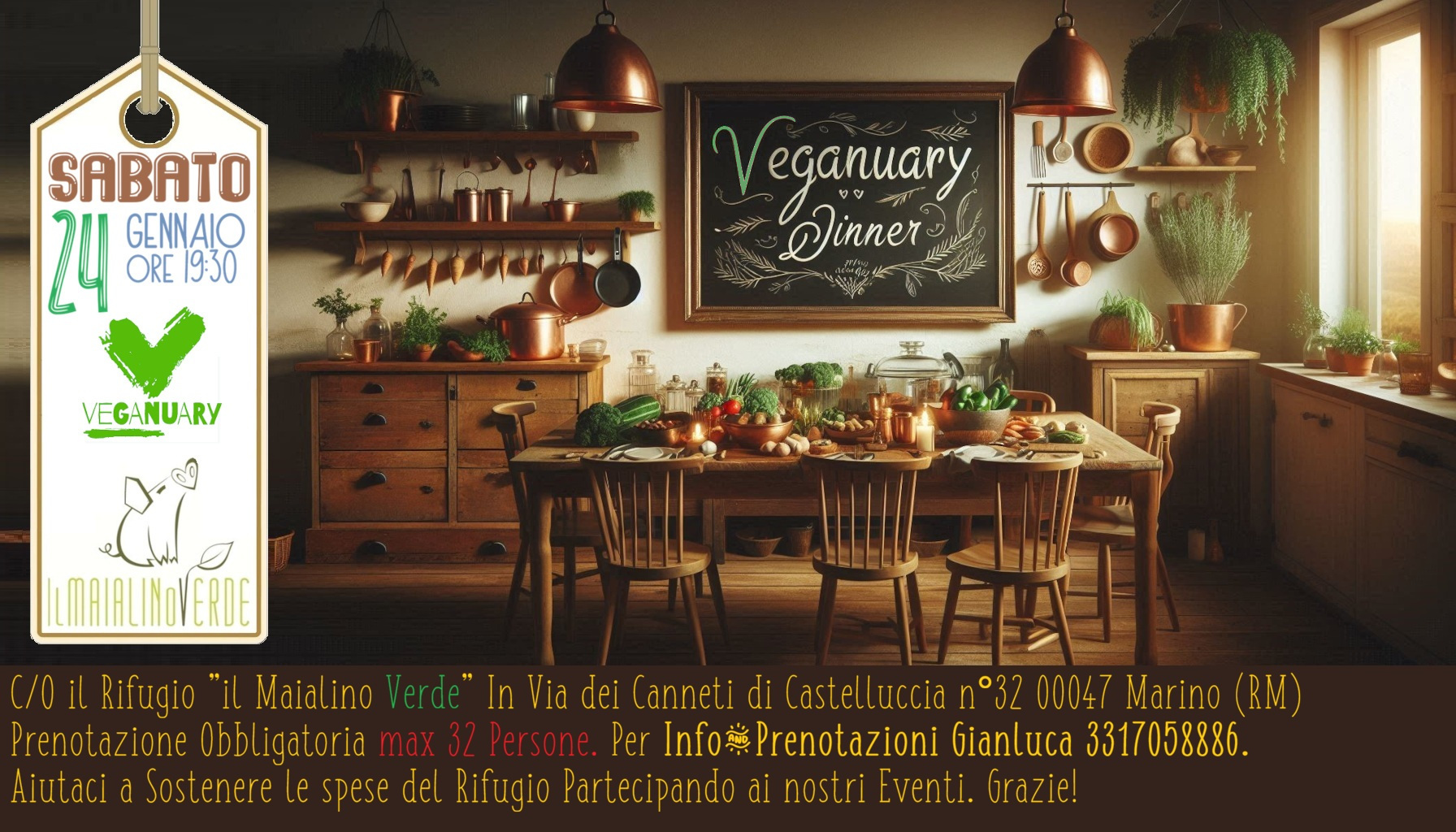Veganuary Dinner al Rifugio – Un gennaio tutto vegan!