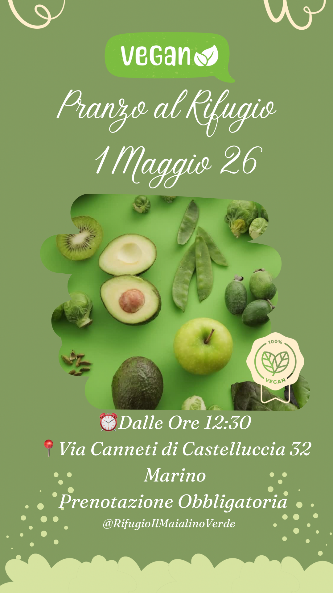 pranzo vegano 1 maggio