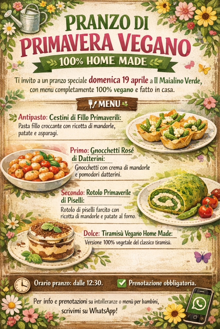 Pranzo di Primavera Vegano – Marino (RM)